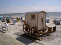 Norderney Weststrand Badekarre