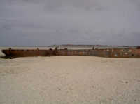 Norderney Naturschutzgebiet Bootswrack Insel Ende Schiffswrack der Insel