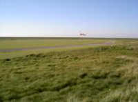 Leuchtturm Flugplatz in der Nordsee Norderney Meer Flugplatz