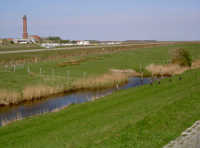 Norderney Leuchtturm Nordseeinsel Norderney Deich Flugplatz