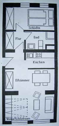 Ferienwohnung Karin Grundriss